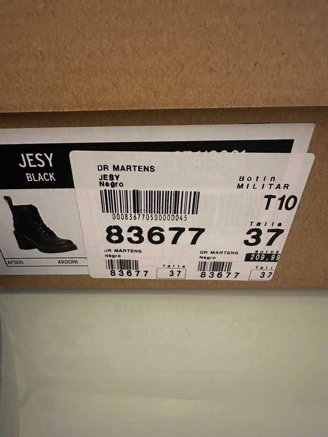 Botas Dr. Martens Jesy tacón negras talla 37