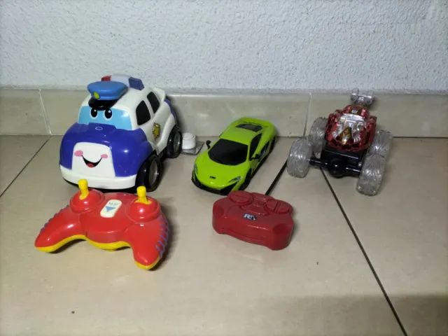 Lote 3 coches teledirigidos + mandos