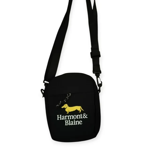 Borsa tracolla simil Harmont&Blaine nera uomo