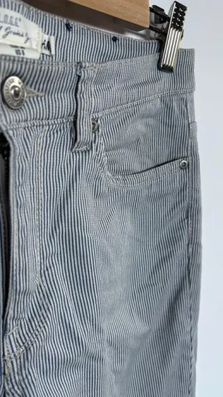 Pantalón H&M Mil Rayas Gris