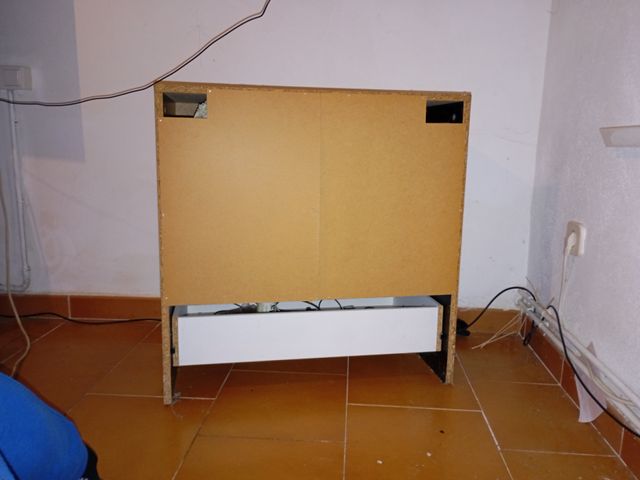 Cajonera 3 cajones madera negra