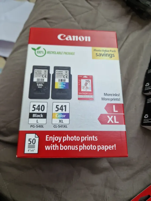 Canon 540L 541XL + 50 fogli carta fotografica