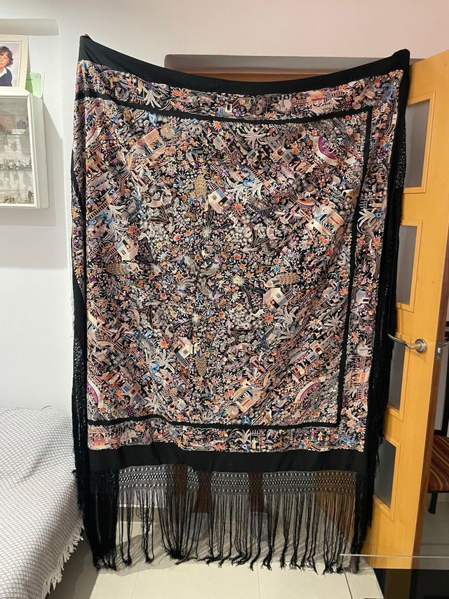 Mantón de Manila Cantonés Multicolor