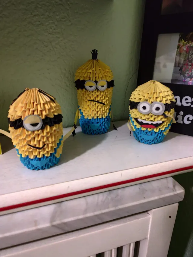 Figuras Minions Origami