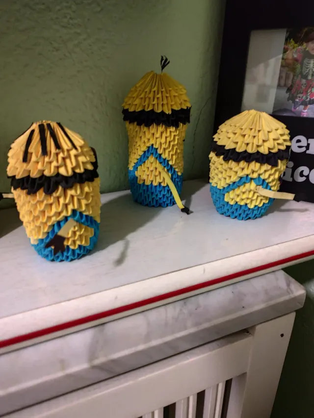 Figuras Minions Origami