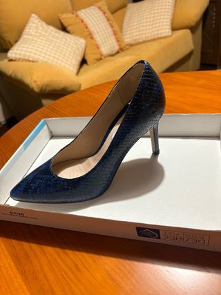 Zapatos de tacón Clarks azul serpiente