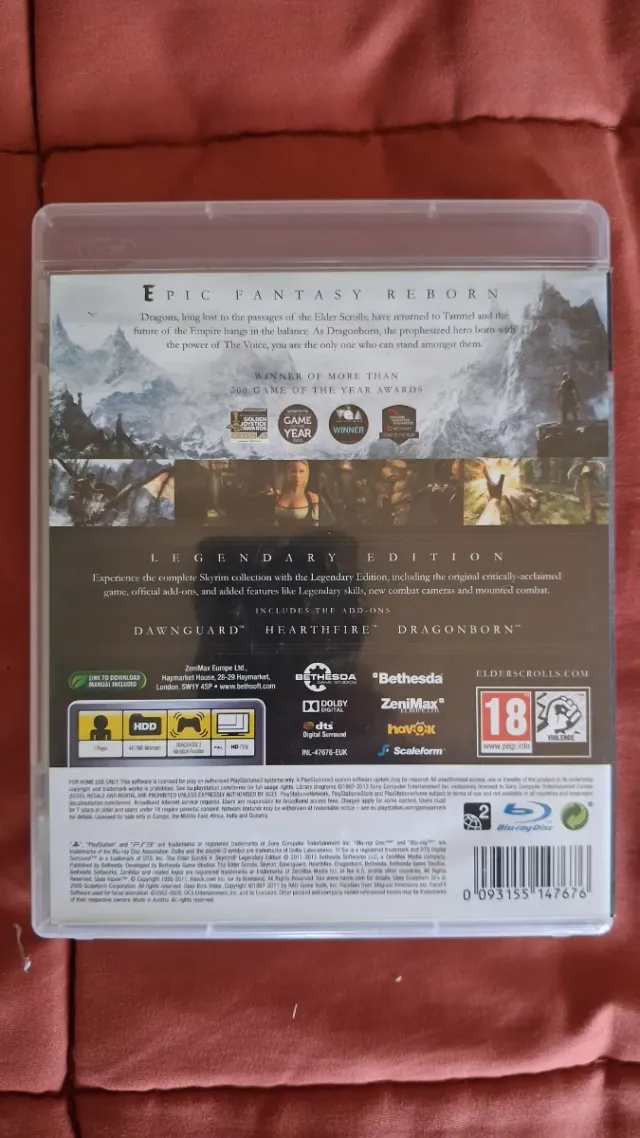 PS3 The Elder Scrolls V Skyrim Legendary English