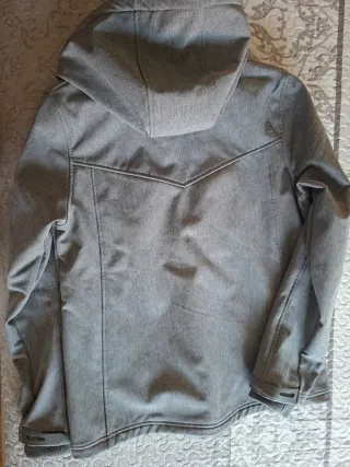 Cazadora térmica Borikem gris y rosa XL