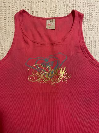 Camiseta Roxy Tirantes Rosa 16 años
