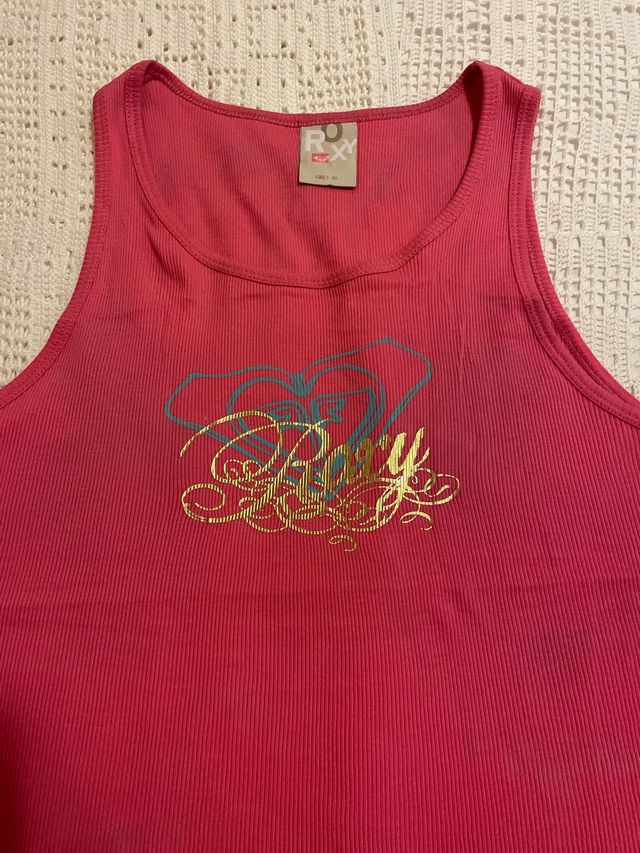 Camiseta Roxy Tirantes Rosa 16 años