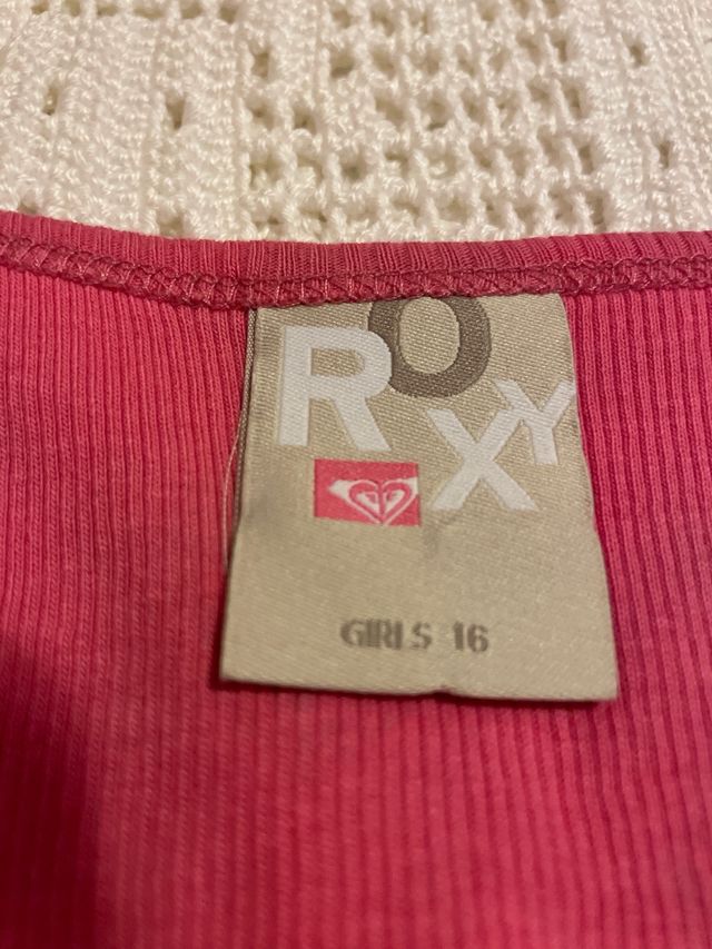 Camiseta Roxy Tirantes Rosa 16 años