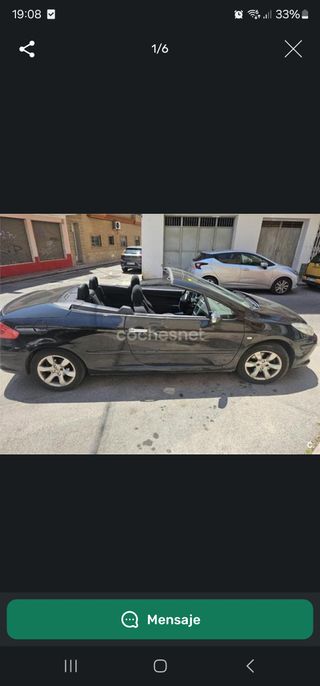 Peugeot 307cc descapotable 2007