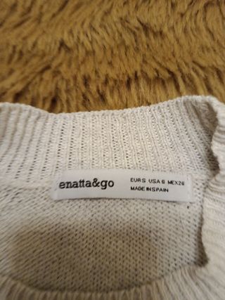 Jersey Renatta & Go gris frío hombros descubiertos