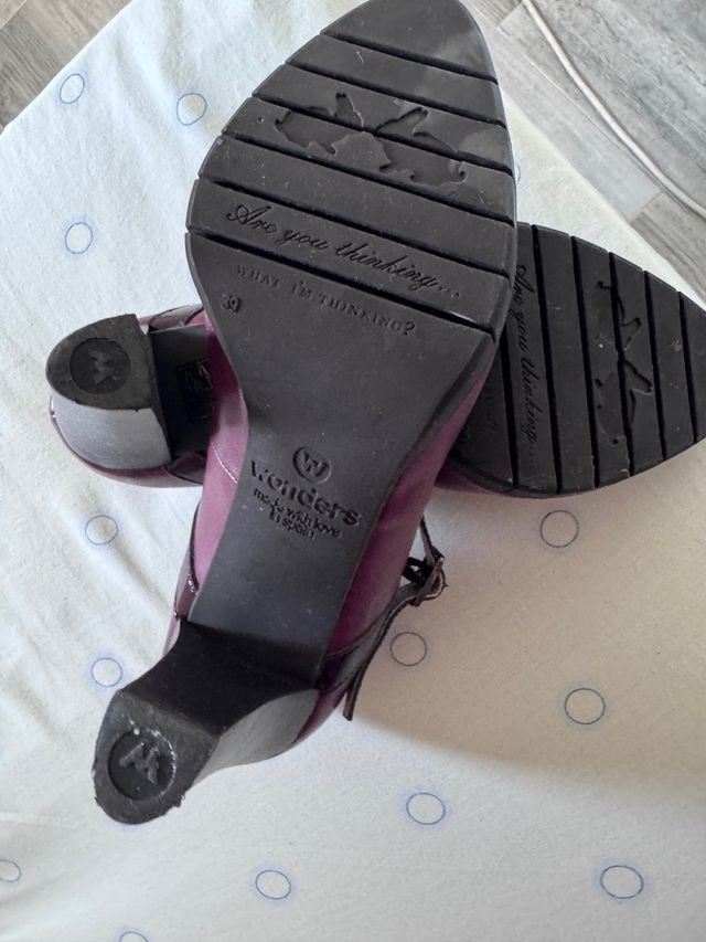 Zapatos Wonders Morados Talla 39