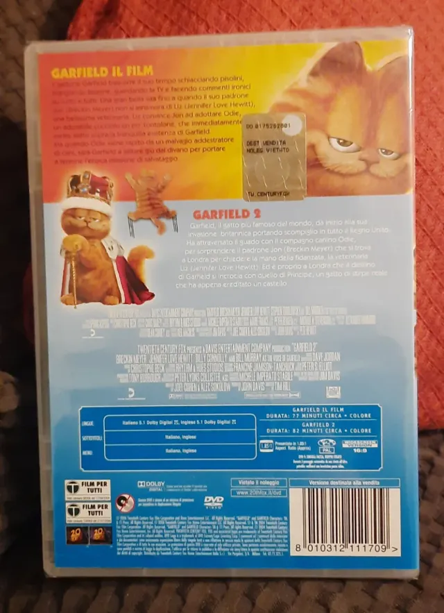 DVD Garfield Il Film + Garfield 2 sigillato