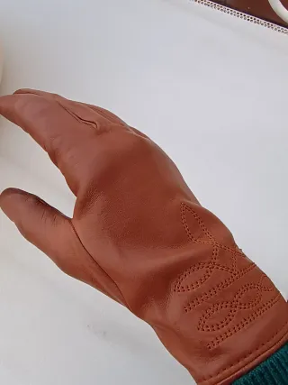 Guantes de piel Acosta señora vintage TALLA 7.5