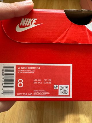 Zapatos Nike Shox Beige y Blanco