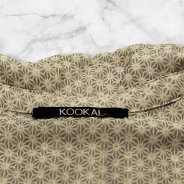 Abito Kookai fantasia beige rosa tg S