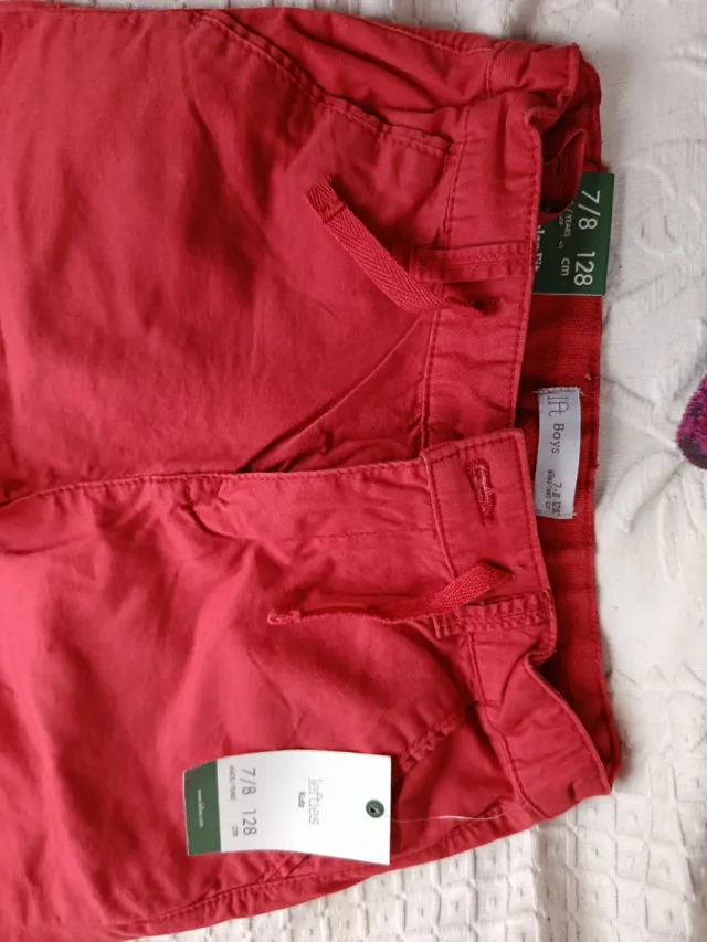 Pantalón rojo niño Talla 128 lft