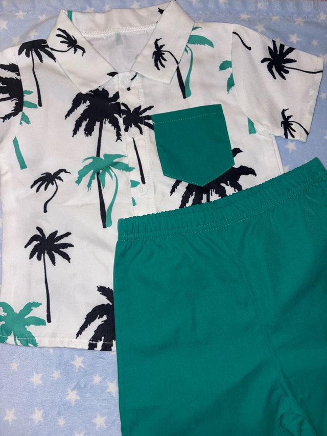 Set estivo per bambino Palme