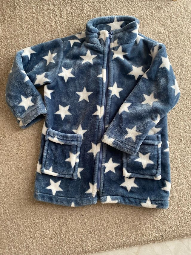 Vestaglia pile bambina stelle 6 anni