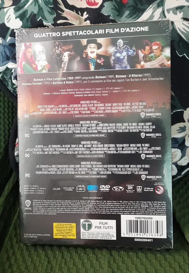 Batman 4 Film Collection DVD sigillato