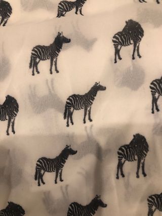 Tessuto stoffa zebra e righe poliestere