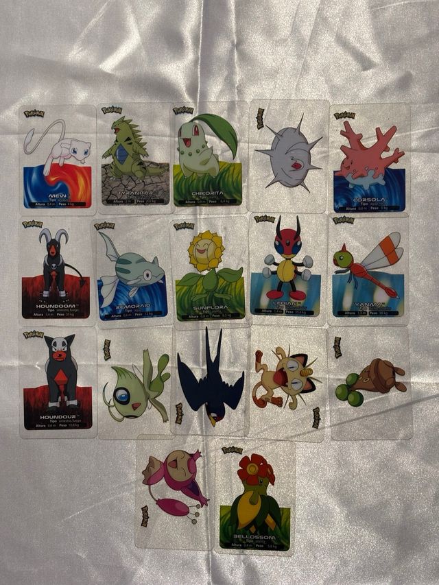 Lote Cartas Pokémon Transparent Series