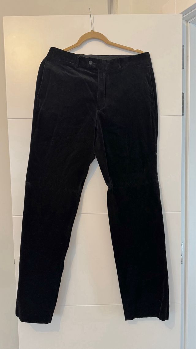 Traje H&M Veludo Preto Tamanho 50