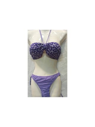 Bikini verde y blanco