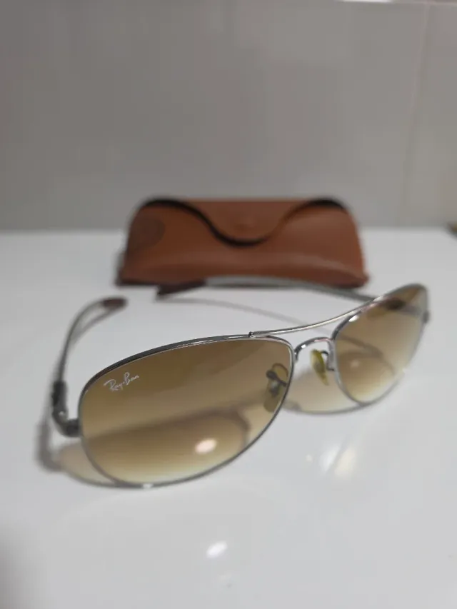 Ray-Ban RB8301 Gafas de Sol Marrón/Plata