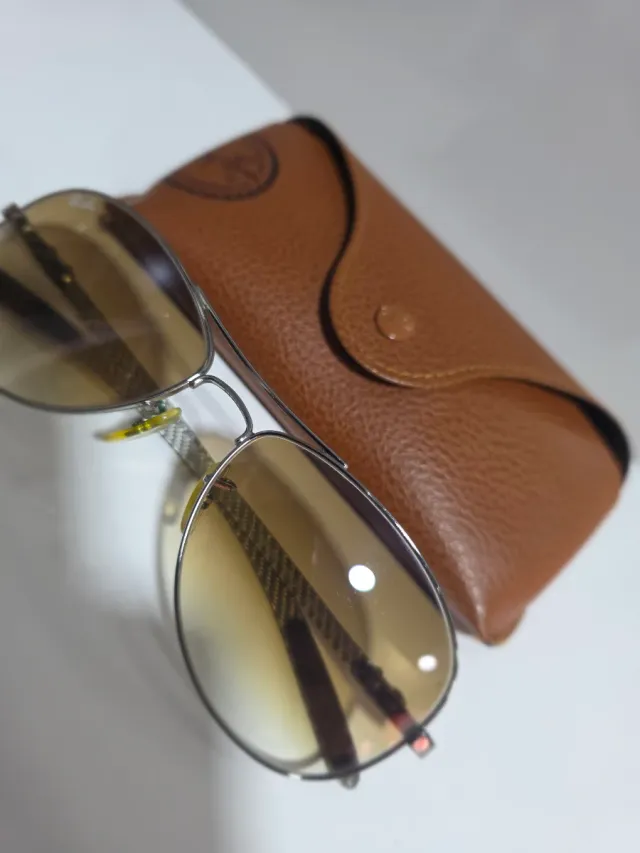 Ray-Ban RB8301 Gafas de Sol Marrón/Plata