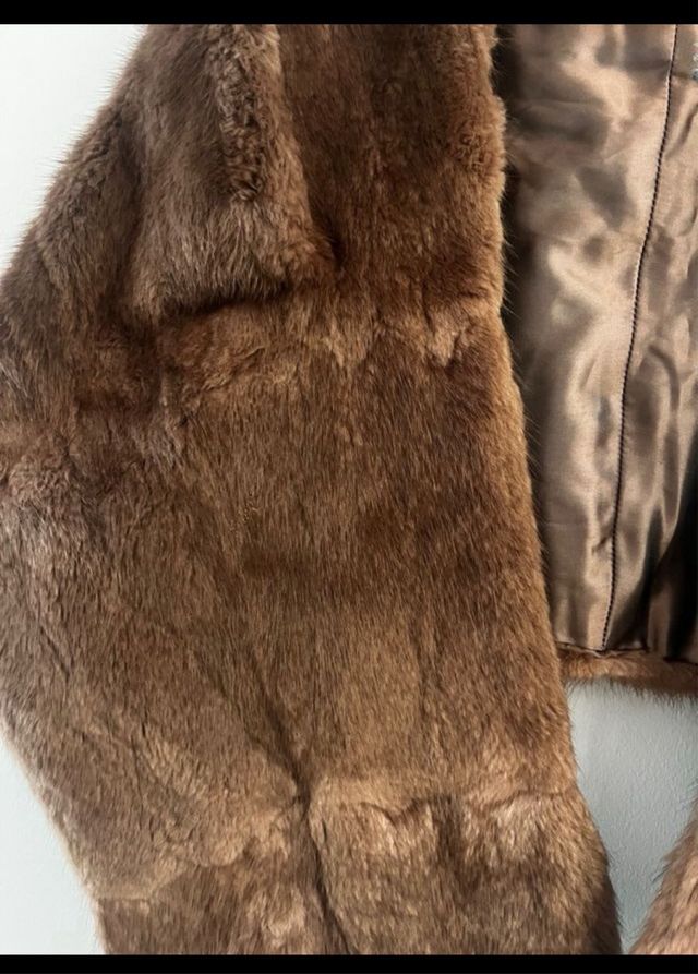 Stola di pelo marrone