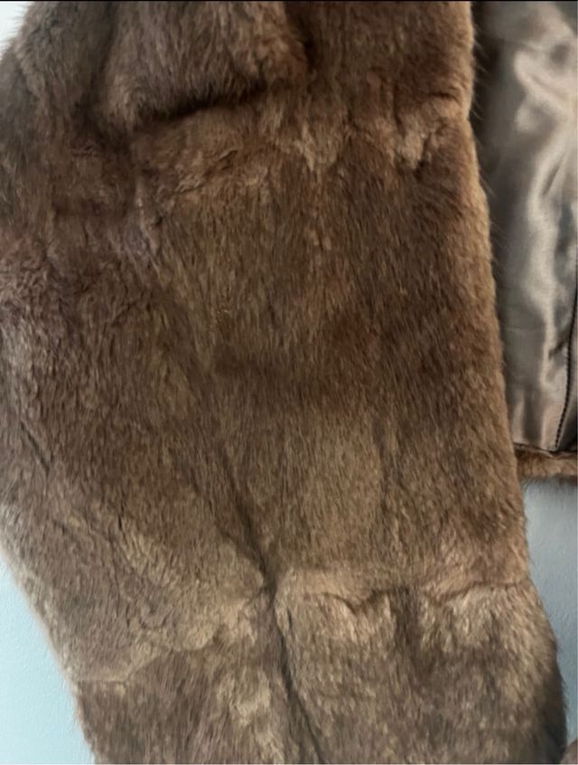 Stola di pelo marrone