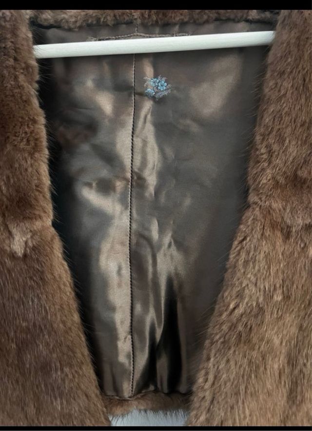 Stola di pelo marrone