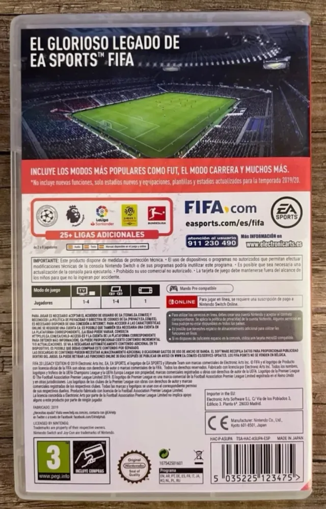 FIFA 20 Legacy Edition Nintendo Switch