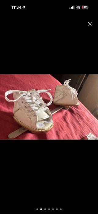 Botas ortopédicas Ponseti blancas