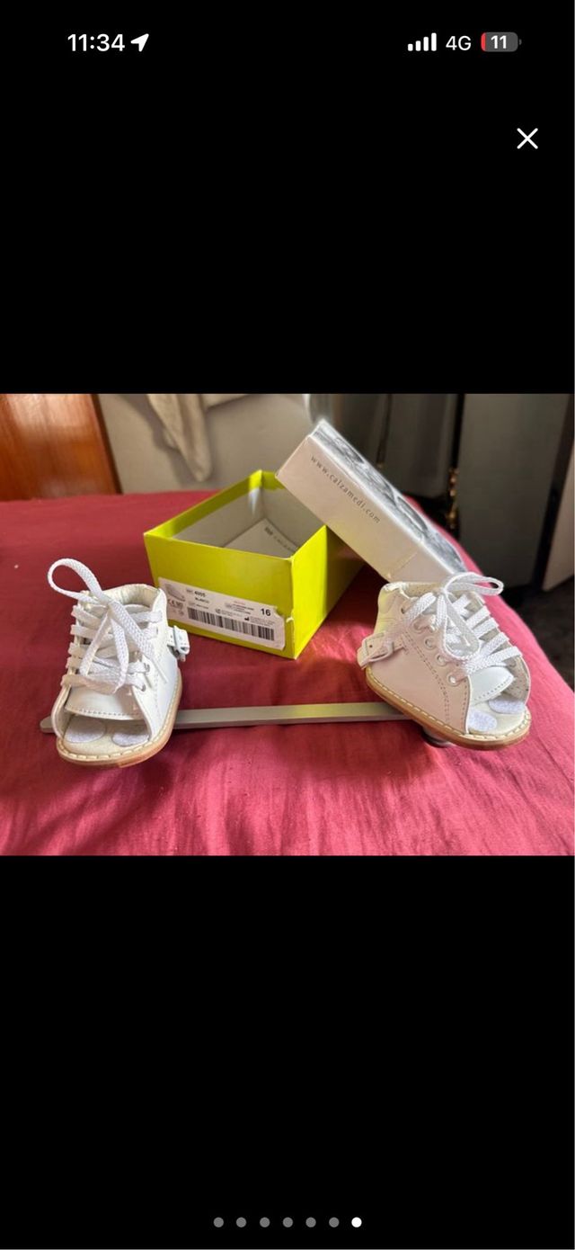 Botas ortopédicas Ponseti blancas