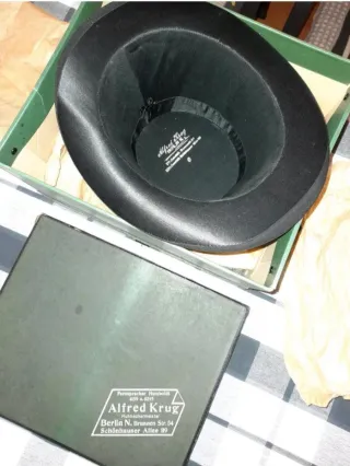 Sombrero de copa 1900 plegable nuevo Alemania 58 L