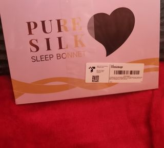 Nuevo precintado Gorro negro de seda para dormir