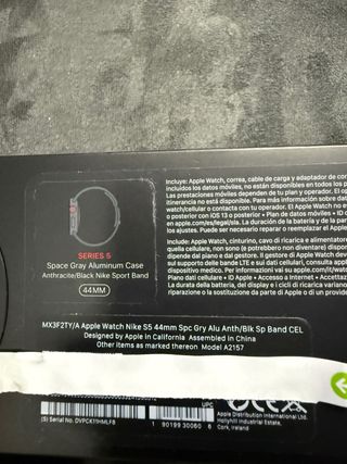Apple Watch Nike Series 5 Cellular GPS