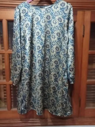 Vestido Alibi satén azul talla L