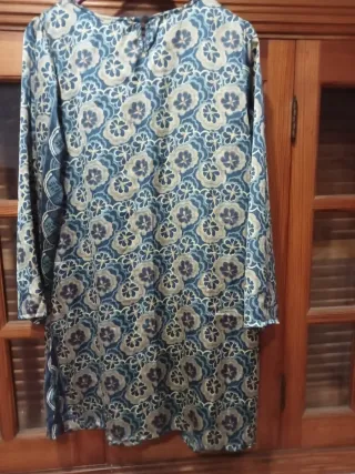 Vestido Alibi satén azul talla L