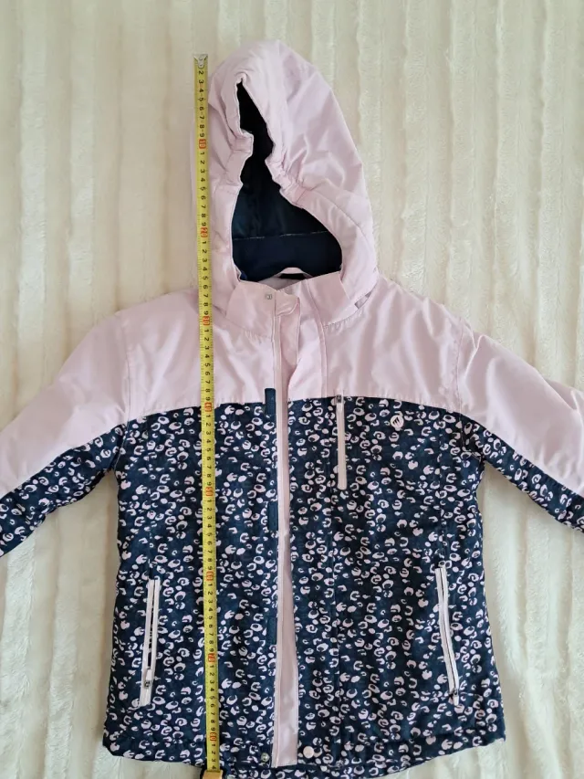 Chaqueta de esquí Mountain PRO rosa y azul