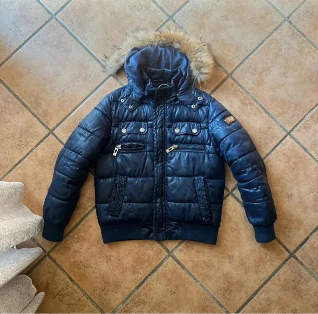 Giubbotto Bambino WPM Blu Scuro Cappuccio