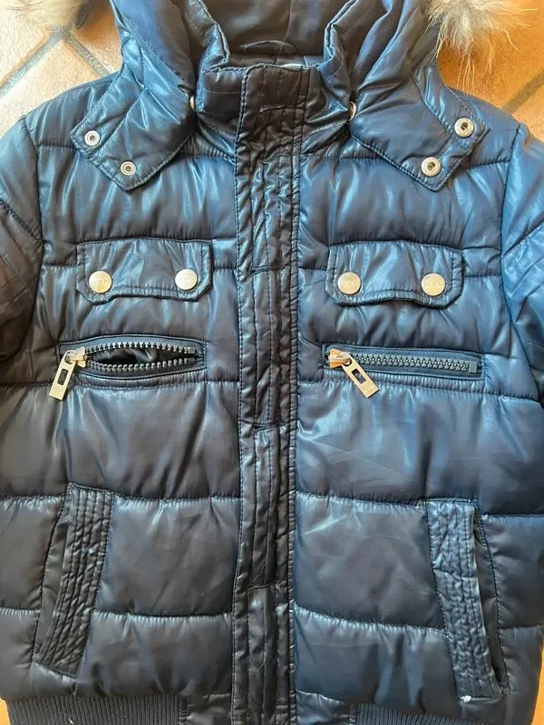 Giubbotto Bambino WPM Blu Scuro Cappuccio