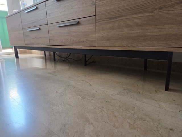 Mueble comedor madera y metal