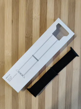 Cinturino Sport Loop Nylon Nero per Apple Watch