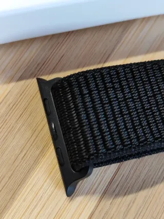 Cinturino Sport Loop Nylon Nero per Apple Watch