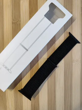 Cinturino Sport Loop Nylon Nero per Apple Watch